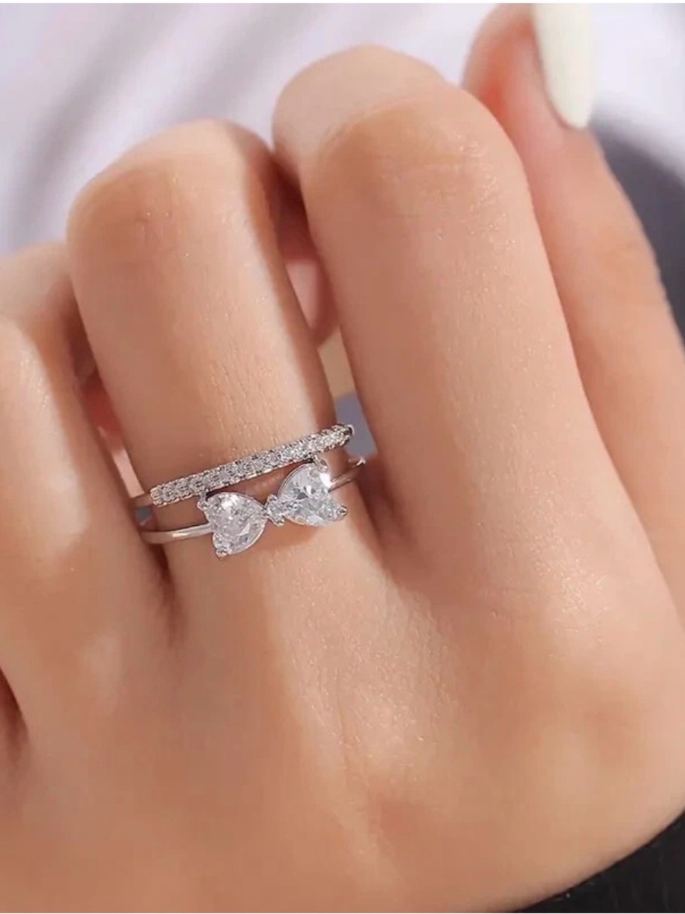Elegant Adjustable Ring with Velvet Box - Picture 10 of 10